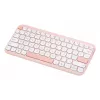 Belaidė klaviatūra ASUS Marshmallow KW100 75% Bluetooth — QWERTZ vokiškas išdėstymas, žirkliniai jungikliai, rožinė