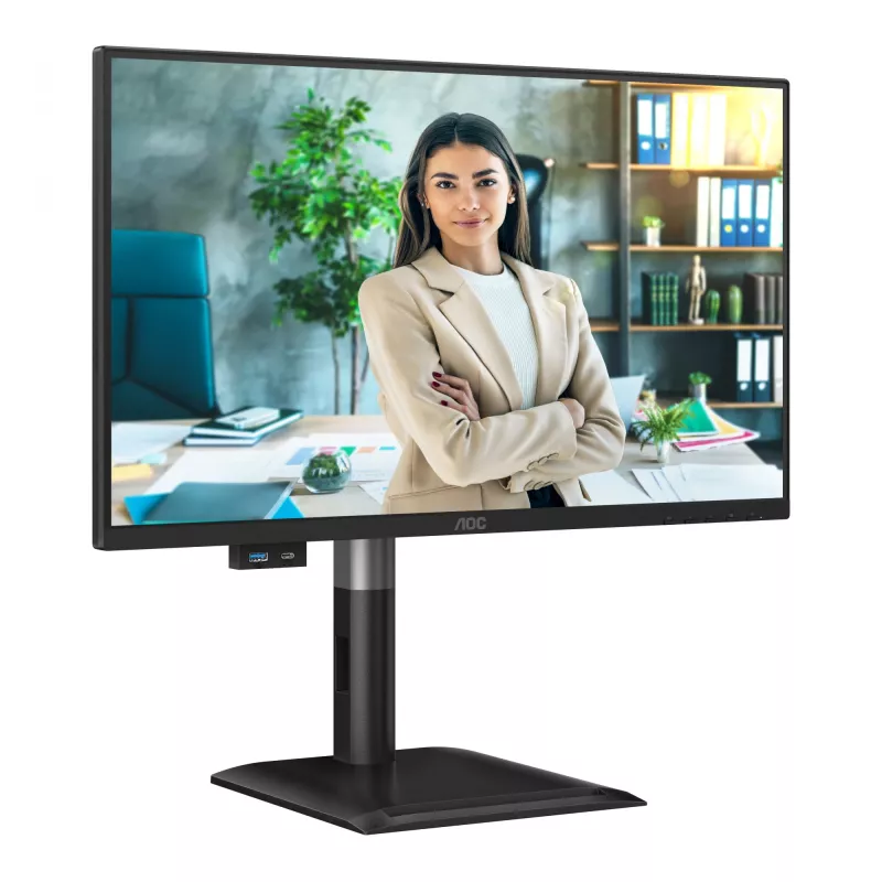 AOC 24P4CV monitor kompiuteriui 60,5 cm (23,8 col.) 1920 x 1080 pikselių Full HD LED juodas
