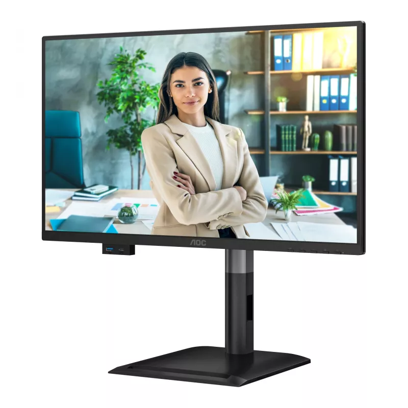 AOC 24P4CV monitor kompiuteriui 60,5 cm (23,8 col.) 1920 x 1080 pikselių Full HD LED juodas