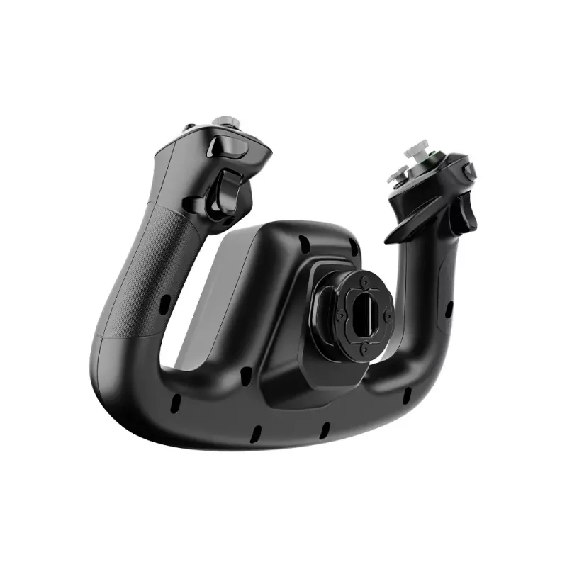MOZA MFY YOKE skrydžio pagrindas – juodas ABS ir legiruoto plieno skrydžio pagrindas, 142,5×202×313 mm