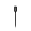 Ausinės Hama Curly, laidinės, USB Type-C, juodos