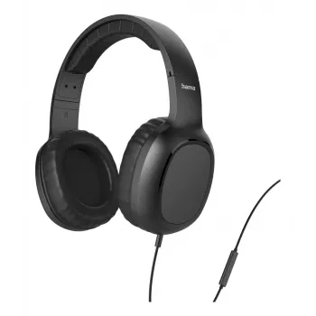 Ausinės Hama 221784 OnEar Stereo KH Fun II, laidinės, ant ausų, juodos, skirtos skambučiams ir muzikai