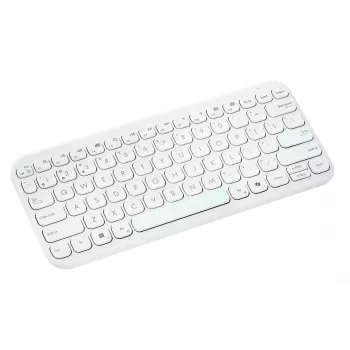 Belaidė Bluetooth klaviatūra ASUS KW100 Marshmallow — 75% išdėstymas, QWERTZ, žirkliniai jungikliai, balta