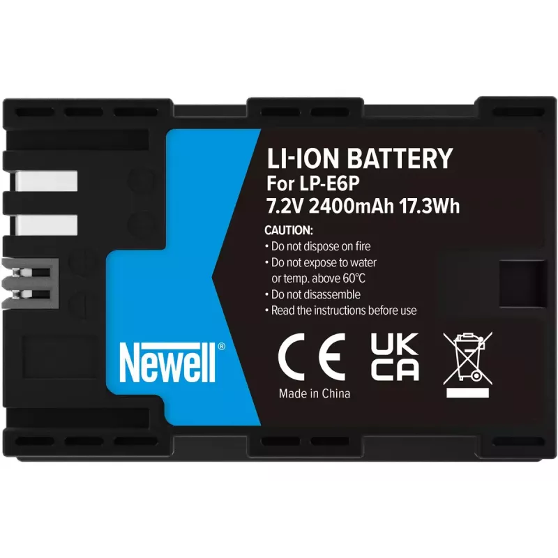 Baterija Newell LP-E6P skirta Canon, 7,2V 2000mAh, įkraunama fotoaparato baterija