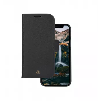 Folio dėklas dbramante1928 New York, iPhone 11/XR, Night Black, 6,1 colio (15,5 cm), 3 kortelių kišenės