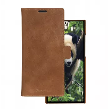 Folio dėklas dbramante1928 Lynge Samsung Galaxy S23 Ultra, rusvas, 3 kortelių kišenės, tinka 17,3 cm (6,8 colio) ekranui