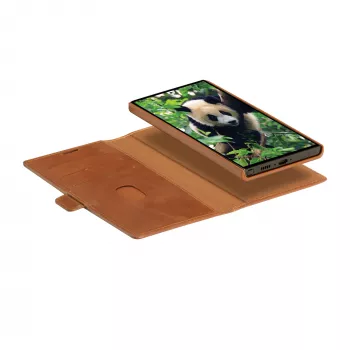 Folio dėklas dbramante1928 Lynge Samsung Galaxy S23 Ultra, rusvas, 3 kortelių kišenės, tinka 17,3 cm (6,8 colio) ekranui
