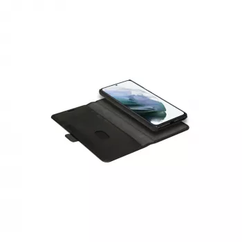 Dėklas-piniginė dbramante1928 Lynge Samsung Galaxy S21+ (6,7 colio, juoda) su 3 kortelių kišenėmis