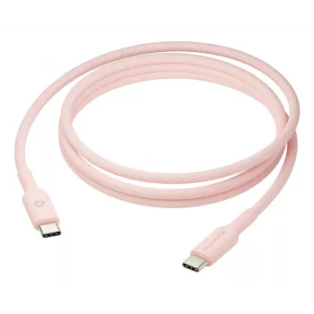 USB-C į USB-C laidas d bramante CB20CCPI7206 — 1,5 m, rožinis