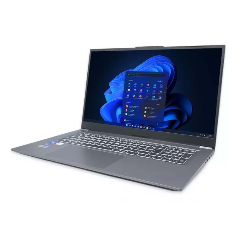TERRA MOBILE 1717R Intel® Core™ i7-1355U nešiojamas kompiuteris 43,9 cm (17,3 col.) Full HD 16 GB DDR4-SDRAM 1 TB SSD Wi-Fi 6 (802.11ax) Windows 11 Pro pilka