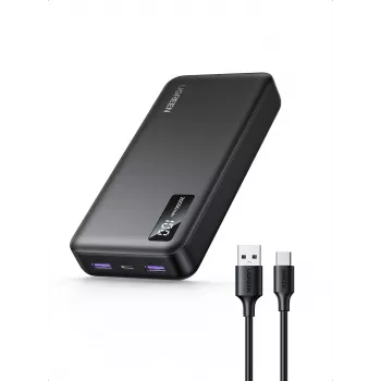 Ugreen 25683 nešiojamas power bank 20000 mAh juodas