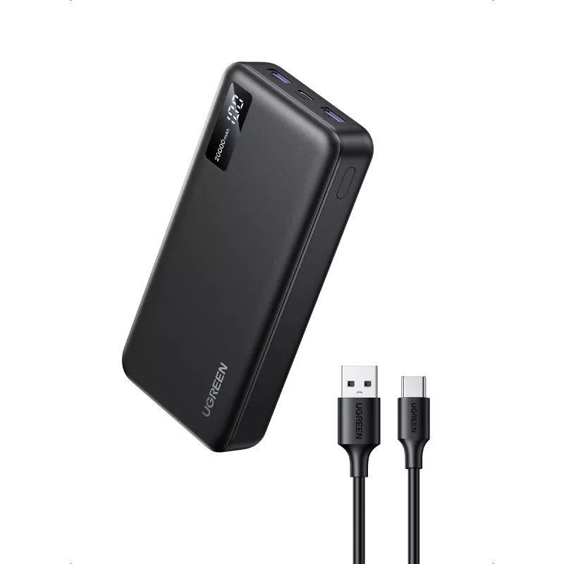 Ugreen 25683 nešiojamas power bank 20000 mAh juodas