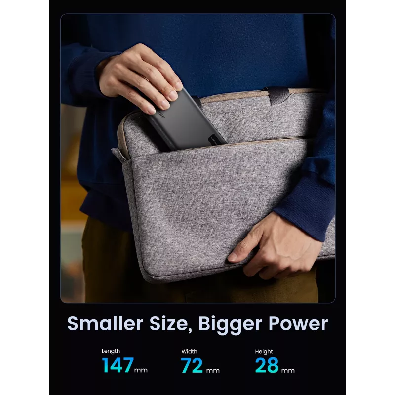 Ugreen 25683 nešiojamas power bank 20000 mAh juodas