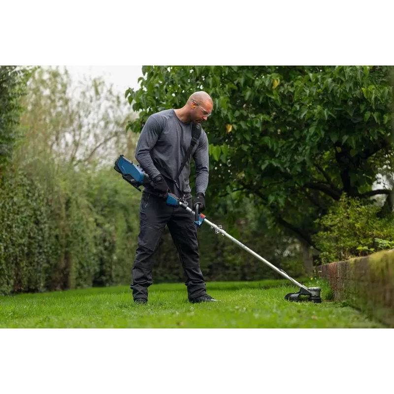 Bosch 0 600 8D0 200 akumuliatorinis žoliapjovė/pjūklas 40 cm Juoda, Mėlyna
