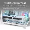 Mini Tower PC korpusas Cougar FV150 ARGB White — Micro-ATX / Mini-ITX, šoninis langas, 2x120mm + 1x120mm ventiliatoriai, 2,5 colio ir 3,5 colio vietos