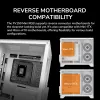 Mini Tower PC korpusas Cougar FV150 ARGB White — Micro-ATX / Mini-ITX, šoninis langas, 2x120mm + 1x120mm ventiliatoriai, 2,5 colio ir 3,5 colio vietos