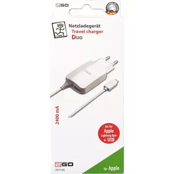 Įkroviklis mobiliesiems įrenginiams 2GO 797166 Universalus Baltas AC Vidaus 5V 1.4m