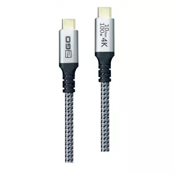 USB laidas 2GO 797512 USB 3.2 Gen 2 1,2 m USB-C juodas sidabrinis