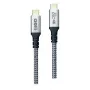 USB laidas 2GO 797512 USB 3.2 Gen 2 1,2 m USB-C juodas sidabrinis
