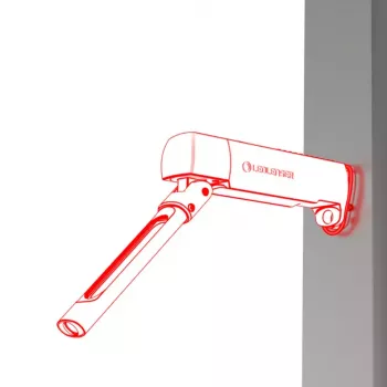 Kišeninis darbinis žibintuvėlis Ledlenser W7R Work Black LED 220 lm 2500 mAh