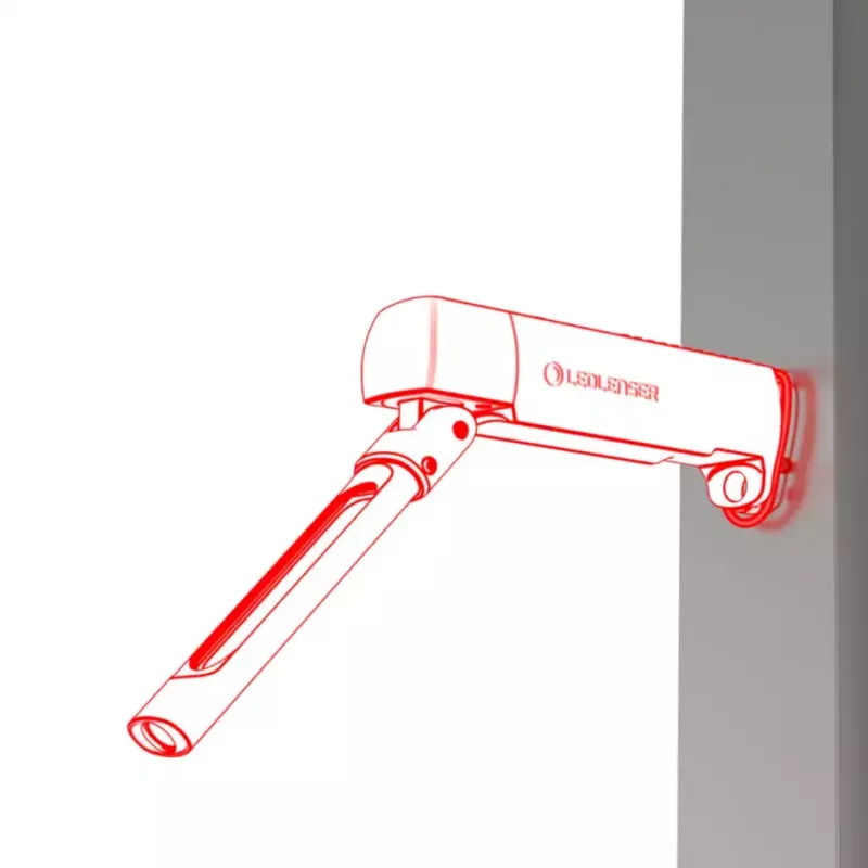 Kišeninis darbinis žibintuvėlis Ledlenser W7R Work Black LED 220 lm 2500 mAh