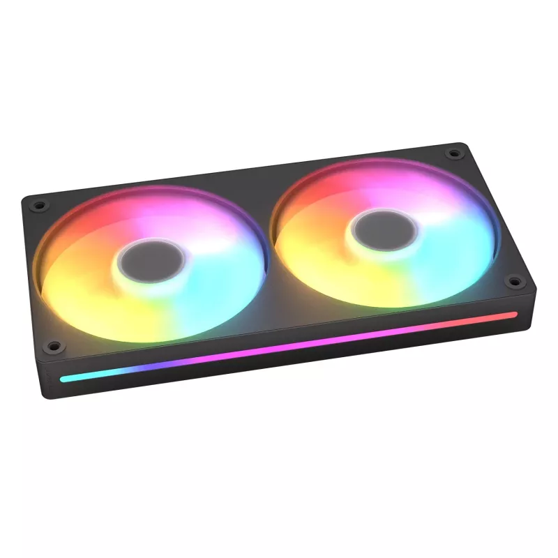 Ventiliatorių agregatas Cougar Unity240-FB vieno rėmo 240 ARGB PWM Forward, 120 mm, 700–2500 RPM, FDB, 5,4 mmH₂O, juodas