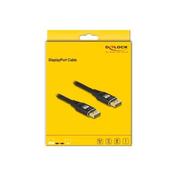 DeLOCK DisplayPort kabelis 8K 60 Hz 2 m juodas metalinis