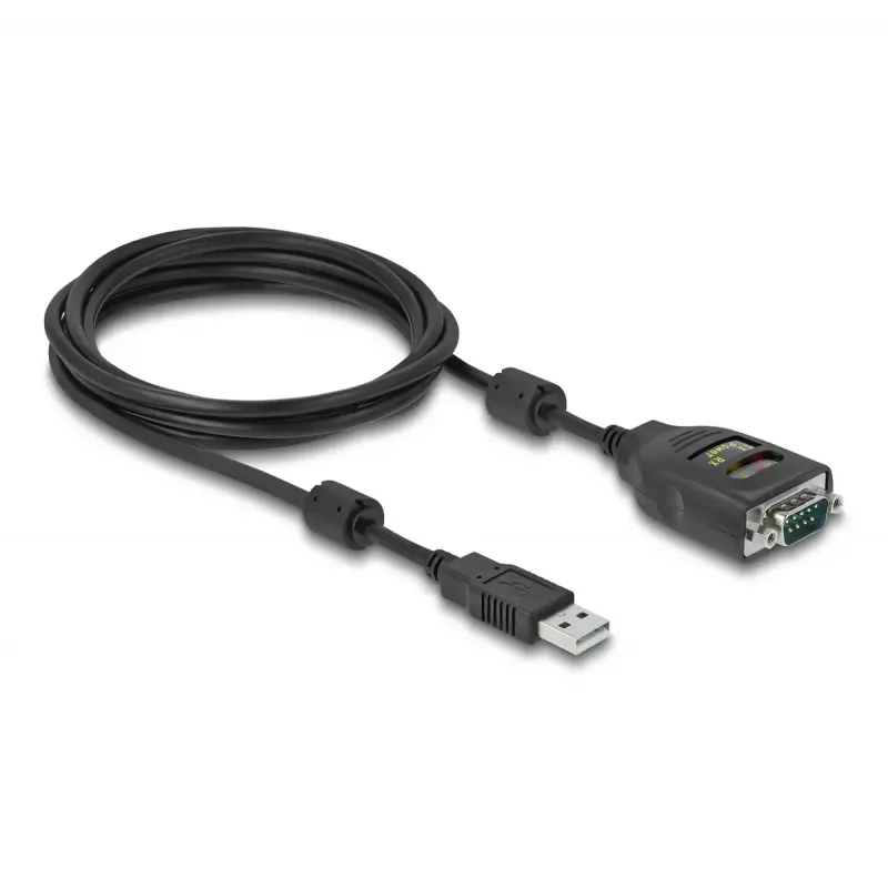 DeLOCK USB 2.0 Type-A į RS-232 D-Sub 9 jungtis su 2,5 kV galvanine izoliacija, 2 m