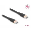 DeLOCK USB 2.0 laidas USB-C 4 m juodas 81240
