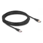 DeLOCK USB 2.0 laidas USB-C 4 m juodas 81240