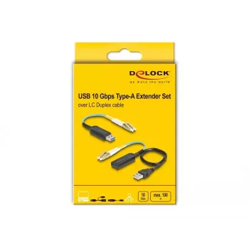 DeLOCK USB prailginimo rinkinys Type-A 10 Gbps 0.2 m juoda 66466