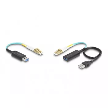 DeLOCK USB prailginimo rinkinys Type-A 10 Gbps 0.2 m juoda 66466