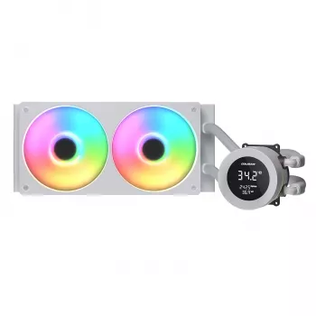 COUGAR Poseidon Vistek 240, ARGB, Baltas – vandens aušintuvas CPU, 12 cm, 700–2500 RPM