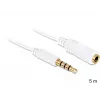 Audio kabelis DeLOCK 3,5 mm 5 m baltas