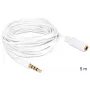 Audio kabelis DeLOCK 3,5 mm 5 m baltas