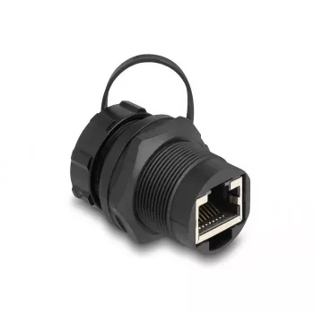 DeLOCK RJ45 Cat.6A mova su sandarinimo dangteliu, IP67 dulkėms ir vandeniui atspari