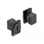 Kištukinis lizdas DELOCK 86786, skydinis, juodas, 25,4×29,6×31,4 mm