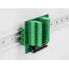 DeLOCK D-Sub HD 44 kontaktų kištukinis adapteris į gnybtų bloką, montavimui ant DIN bėgelio 84x86x30mm