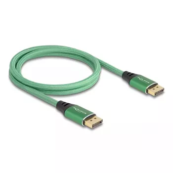 DeLOCK DisplayPort kabelis 16K 60 Hz 1 m žalias metalinis