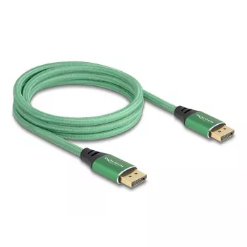 DeLOCK DisplayPort kabelis 16K 60 Hz 2 m žalias metalinis