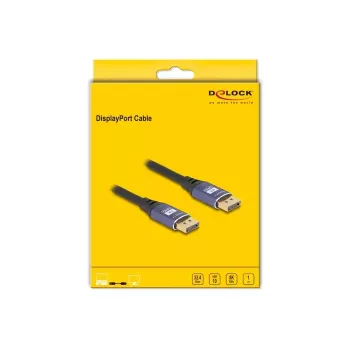 DeLOCK DisplayPort kabelis 8K 60 Hz 1 m alyvinis metalinis