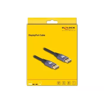 DeLOCK DisplayPort kabelis 8K 60 Hz 2 m alyvinis metal