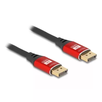 DeLOCK DisplayPort kabelis 8K 60 Hz 2 m raudonas metalinis