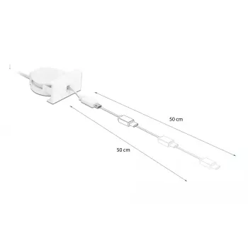 Laidas DeLOCK Easy 45 modulis USB 2.0 įtraukiamas USB Type-A į Micro-B