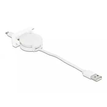 Laidas DeLOCK Easy 45 modulis USB 2.0 įtraukiamas USB Type-A į Micro-B