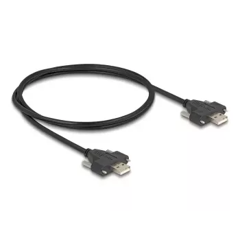 USB 2.0 laidas Type-A kištukas-kištukas DeLOCK 1m juodas 0.48 Gbit/s