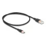 USB laidas DeLOCK 81225 0,5 m USB A USB C juodas