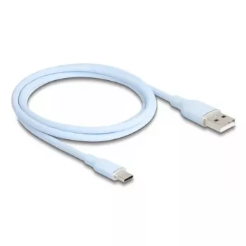 DeLOCK USB 2.0 laidas USB A – USB C 1 m mėlynas 81222
