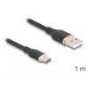 DeLOCK USB kabelis USB 2.0 1 m USB A USB C juodas