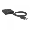 CLUB3D CSV-1009 dvipusis DisplayPort 2 į 1 jungiklis – 2x DisplayPort išėjimai, 8K@60Hz, juodas